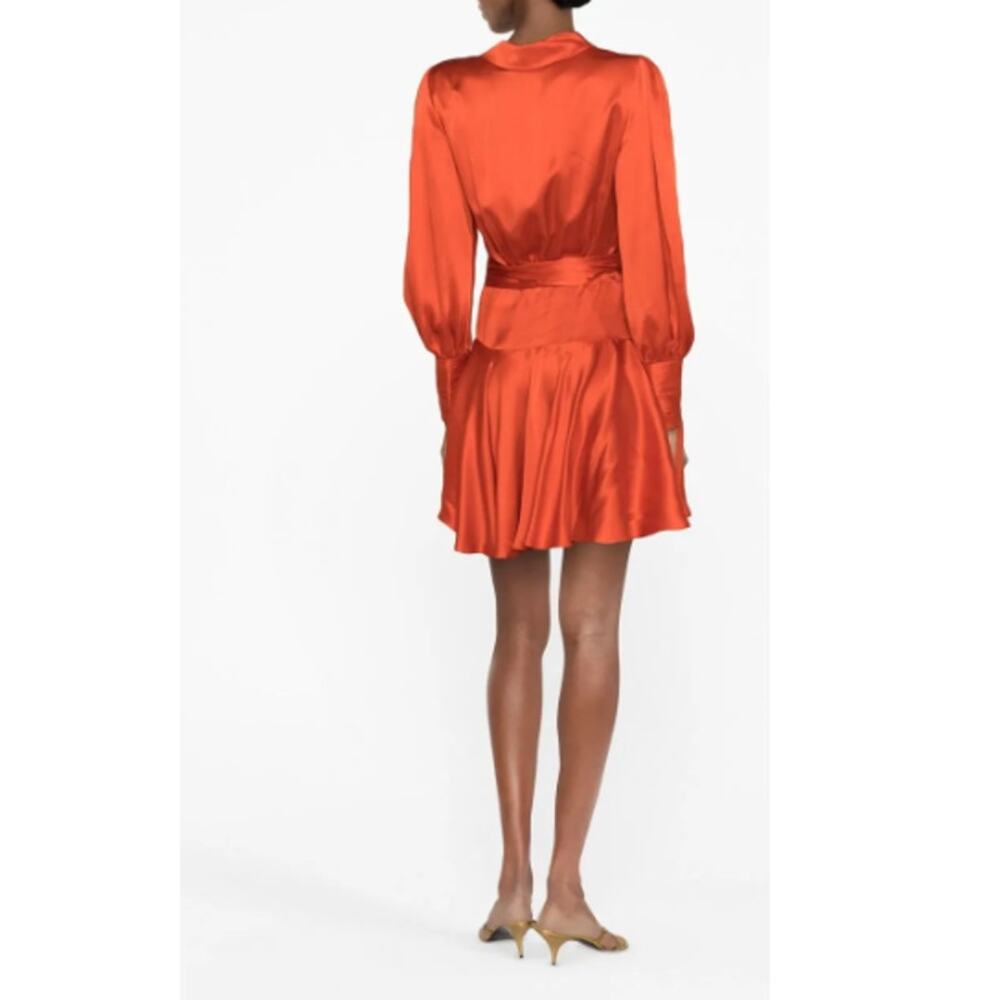 ZIMMERMANN Silk Wrap Mini Dress Size 8 New with Tags‎ - Picture 6 of 12